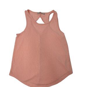 Athleta Women's SZ‎ M Razorback Tank Top Orange Sherbet w Back Diamond Cutout
